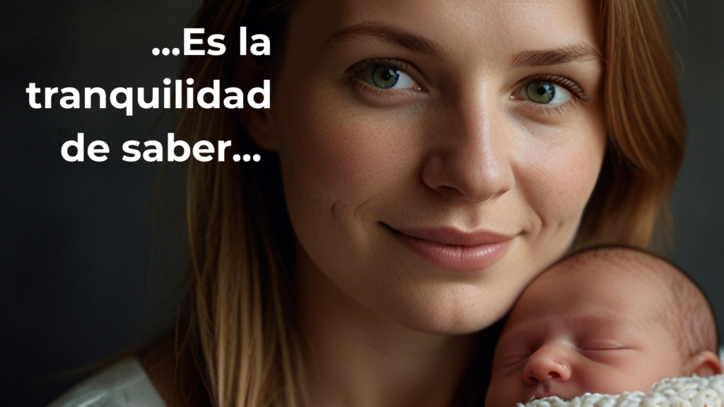 Es la tranquilidad de saber
